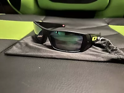 Oakley Gascan Sunglasses Lime Green Logo Black Frame With Bag • $70