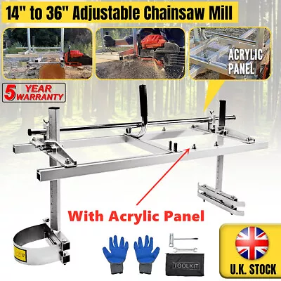 Portable 14  To 36  Chainsaw Mill Planking Lumber Cut Woodworker Slab Heavy-Duty • £71.49