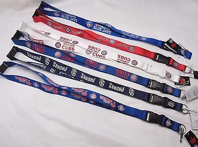 MLB Lanyard Detachable Buckle 23  Long 3/4  Wide By Aminco -Select- Team Below • $11.99