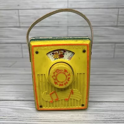 VTG 1972 Fisher Price Pocket Radio Music Box Raindrops Keep Falling On My Head • $14.99