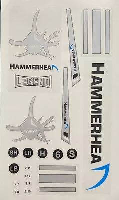 Hammerhead Cricket Bat Stickers • $16.50