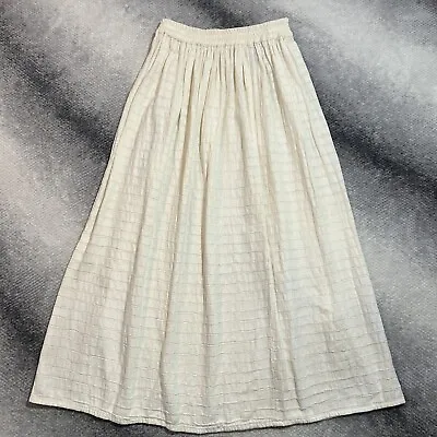 Vintage Handwoven Cotton Maxi Skirt Small • $75