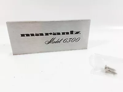 Marantz 6300 Turtuble Parts: Front Badge • $49.99