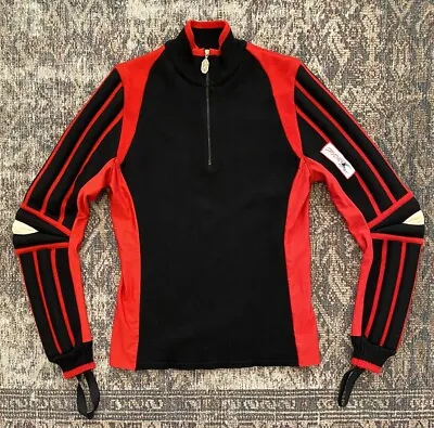 Spyder Ski Sweater Padded Slalom Racing Apres Ski Vtg 70s 80s Wool Mens Medium • $130