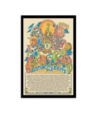 ACL Music Festival Oct 6-8 & 13-15 2023 Austin TX Poster • $18.99