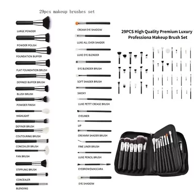 Makeup Brushes Set Professional Powder Blending Eyebrow Make Up Brush 29 Pcs Set • $149.95