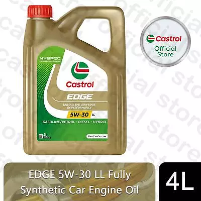 Castrol Edge 5W-30 LL Engine Oil Fully Synthetic With Hyspec Standard 4 Litre • £34.99