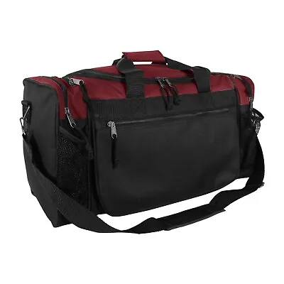 Brand New Duffle Bag Sports Duffel Bag In Maroon And Black Gym Bag • $24.99
