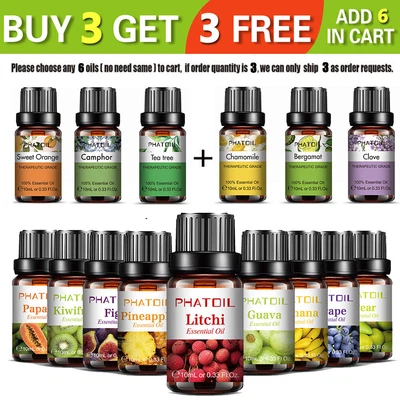 $6.99 • Buy PHATOIL Fruit ESSENTIAL OILS-FRAGRANCE OILS For Candles, Diffusers, Oil Burners