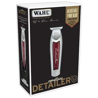 Wahl Cordless Detailer Li Extremely Close T-wide Blade 100 Min Run Time  #08171 • $217.30