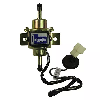 $11.88 • Buy CHROME Gas Diesel Electric Fuel Pump 1/4 Tubing 3-5 PSI Universal Low Pressure