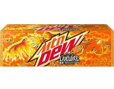 Mountain Dew Live Wire Orange 12 Oz. Cans 12-Pack Soda Pop - FREE SHIPPING! - • $29.99