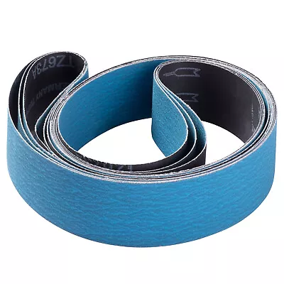 2 X42  2 X48  2 X72  Zirconia Sanding Belt 36 60 120 Grit Sander Belts For Metal • $18.99