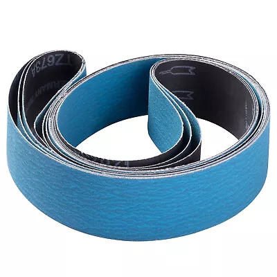 Zirconia Sanding Belts 2x422x482x72 Inch 3660120 Grit Sander Belts For Metal • $17.29