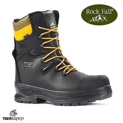 Rock Fall RF328 Chatsworth Chainsaw Boots Waterproof Steel Toe Safety Boots PPE • £196.45
