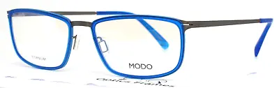 MODO 4052 Light Blue Rectangle Titanium Full Rim Eyeglasses 53-18-145 B:34 • $89.99