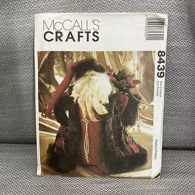 McCalls Crafts 8439 Father Christmas Pattern Vintage 1991 Uncut Free Ship • $9