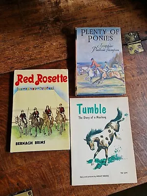 Set Of 3 Vintage Children's Books About Horses 1960/70s • £10