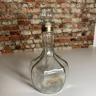 Vtg Jack Daniels Old No. 7 Glass Bottle Decanter Bottle 1.75 Liters 13x6” • £67.48