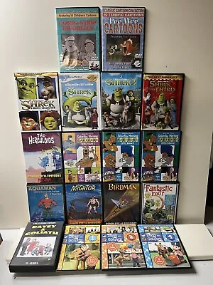 DVD's Large Lot Of Vintage & Classic 60's Saturday Morning Cartoons & Few Newer • $29.90