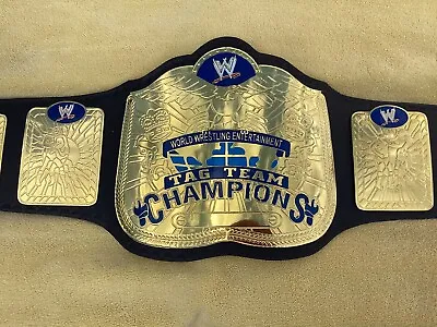 Wwe Smackdown Ruthless Aggression Tag Team Championship Replica Belt 2 Mm Brass • $179.99