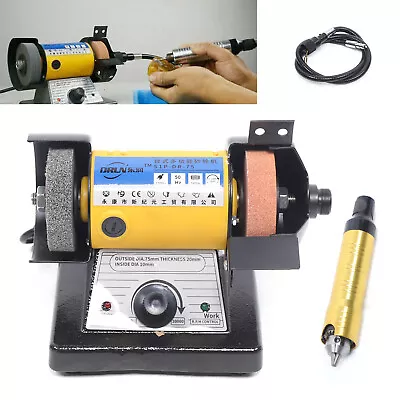 280W Jewelry Rock Polishing Buffer Machine Bench Lathe & Sander Polisher 220V AU • $83