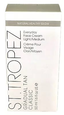 St. Tropez Gradual Tan Classic Face Cream Light Medium 1.7 Oz 50 Ml. Self Tanner • £29.80