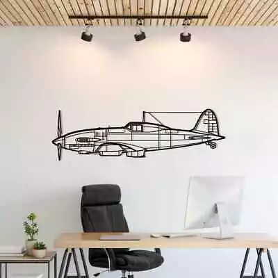 Wall Art Home Decor 3D Acrylic Metal Plane Aircraft USA Silhouette C.202 • $87.99
