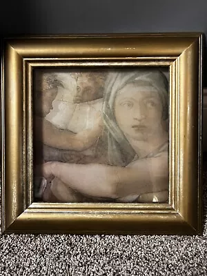 Michaelangelo The Delphic Sibyl 1509 Reverse Glass Painting Frame Art • $35.99