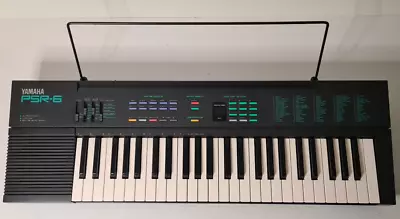Yamaha Portatone Electronic Keyboard & Ac Adapter & Music Stand & Box Psr-6 • $179.95