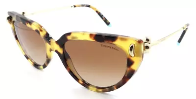 Tiffany & Co Sunglasses TF 4195 80643B 54-17-140 Yellow Havana / Brown Gradient • $150