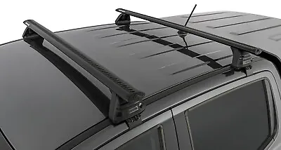 Rhino Pair Roof Racks FORD Ranger 4dr Ute PX 1 2 & 3 2011 On Black • $399