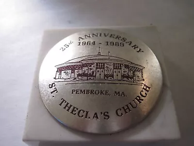 St Thelcas Church 25 Th  Paperweight  Pembroke Ma • $5.77