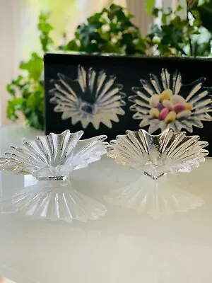 Vintage Dartington Art Glass Palm Dishes By Anita Harris AH365 Boxed • £24.99
