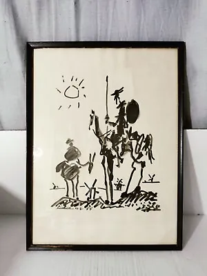 $1100 • Buy After Pablo Picasso ( 1881-1973) Don Quixote 1955  Dimensions 20 7/8x 15 5/8...