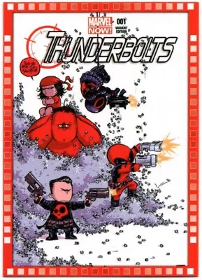 2013 UD Marvel Now!  CUTTING EDGE VARIANT COVER  Card #116-SY...THUNDERBOLTS #1 • $4