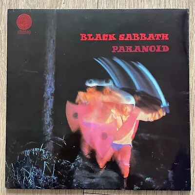 Black Sabbath Paranoid Vinyl LP EX/VG UK 2nd Press 1970 Vertigo Swirl Laminated • $186.75