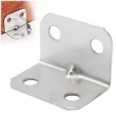 10-50x Heavy Duty Corner Brace Joint Right Angle L Bracket Steel Shelf Support • $8.69