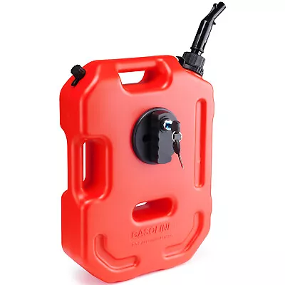 VEVOR Fuel Gas Tank Portable Gas Can 2.64 Gal/10L With Lock Motorcycle ATV SUV • $49.99