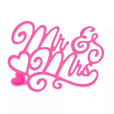 Mr & Mrs - Sweet Dixie Wedding Collection Die SDD206 - Wedding Sentiment Die • £5.49