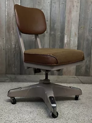 Vintage 1960s TECHFAB Industrial Office Rolling Swivel Chair Late Mid Century • $114.95