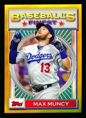 2020 Topps Finest Flashbacks Max Muncy 1993 Gold Refractor Dodgers Sp #42/50! • $0.99