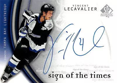 Vincent Lecavalier 2005-06 UD SP Authentic Sign Of The Times Autograph • $16.99