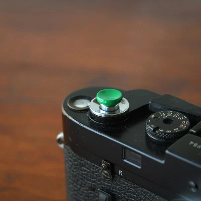 Green Concave Small Soft Release Button For Leica MP M8 M9 Fuji X100 Nikon Canon • $12.50