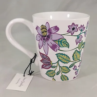 Vera Bradley Vines Floral Ceramic Mug Pink And Purple Flowers New With Tag • $8.27