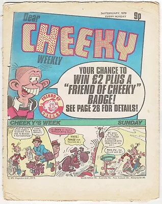 Cheeky Weekly Comic 3rd February 1979 - Combined P&P • £1.25