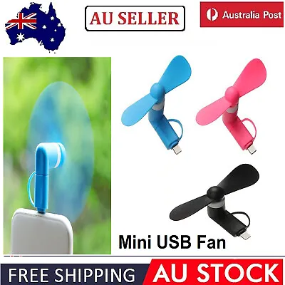 $8.99 • Buy Mini USB Fan Cooling Cooler Portable Flexible Detachable For PowerBank/PC/Laptop