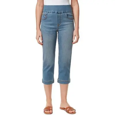 Gloria Vanderbilt Womens Amanda High Rise Pull On Denim Capri Jeans BHFO 3625 • $24.99