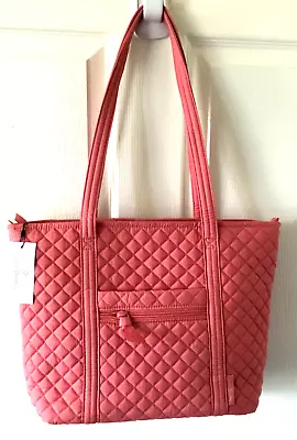 Vera Bradley ~  Terra Cotta Rose  ~ Small Vera Tote Bag ~ NWT • $74.50