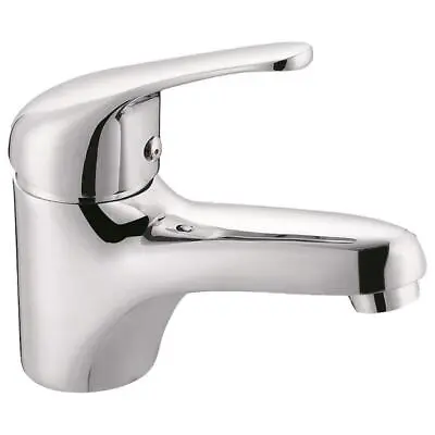 Basin Mixer Tap Round Style Fixed Design Plumbers Choice In Quality Chrome • $30